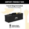 Compact Travel 2-in-1 Play Yard and Bassinet, Black - Image 3