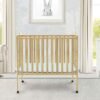 Portable Mini Baby Crib with Mattress, Greenguard Gold (Natural) - Image 2