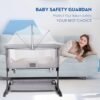 Bassinet Mosquito Net Cover with 2-Way Zipper (White) - Image 4