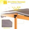 Sandbox with Lid – 47.2" Outdoor Sand Pit, 2 Foldable Benches, UV Resistant Adjustable Roof, Ages 4-8 - Image 3