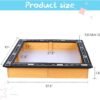 Wooden Sandbox – 47x38in Backyard Sandbox with DIY Race Track, Sand Protection, Storage, and Gardening Use - Image 4