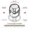 Electric Infant Swing – 5 Speeds, 10 Lullabies, Portable for Newborns - Image 3