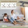 Baby Bouncer – Ergonomic Mesh Seat with 3 Recline Positions, Portable Beige - Image 3