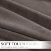 18x18 Velvet Pillow Covers – Set of 4 in Brown/Grey for Sofa & Bedroom Decor - Image 2