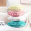 20x20 White Faux Fur Pillow Covers – Set of 2 Fluffy Decorative Covers (No Insert) - Image 4