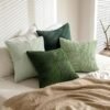 20x20 Spring Green Pillow Covers – Set of 4 Corduroy Boho Farmhouse Decor - Image 4