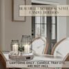 Set of 2 Rustic Farmhouse Lanterns – Decorative Accents for Living Room, Mantle, or Table - Image 3