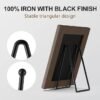 3-Pack 6" Plate Stands – Black Vinyl Display Holders for Photos, Books & Art - Image 3