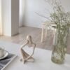 Small Thinker Sculpture – Sandstone Resin Abstract Decor for Home or Desk - Image 2