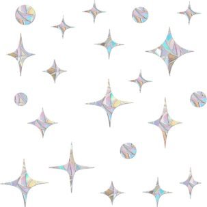 60-Pack Anti-Collision Window Clings – Star Decals to Prevent Bird Strikes
