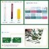 Leaf Rainbow Window Privacy Film – Stained Glass Look, Non-Adhesive, 17.5"x78.7" - Image 2