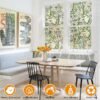 Leaf Rainbow Window Privacy Film – Stained Glass Look, Non-Adhesive, 17.5"x78.7" - Image 4
