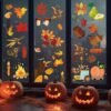 Fall & Thanksgiving Window Clings – Autumn Stickers for Home, School & Office Decor - Image 3