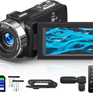 4K Vlogging Camcorder 80MP Video Camera with Night Vision