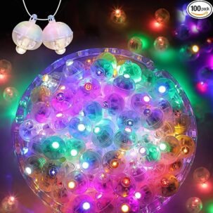 100pcs Mini LED Balloon Lights Multicolor Flash Party Decor