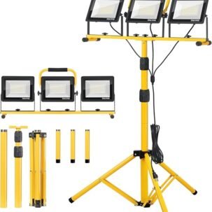 21000LM Tripod LED Work Light with Stand Waterproof