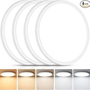 12 Inch Dimmable LED Flush Mount Ceiling Lights 4Pack