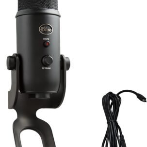 Blue Yeti USB Microphone for Gaming Streaming Podcasting PC Blackout