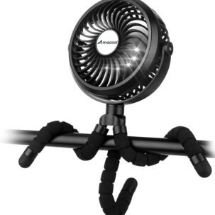 Battery Operated Stroller Fan Rechargeable Clip-On Portable