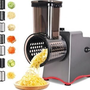 7-in-1 Electric Cheese Grater and Slicer Shredder 250W