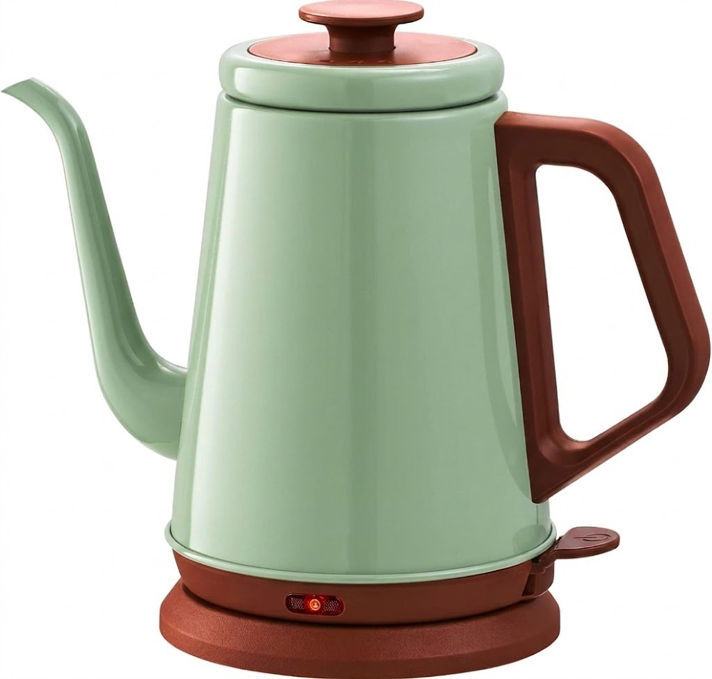 1L Gooseneck Electric Kettle Stainless Steel BPA-Free Pour Over