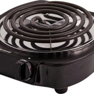 1100W Electric Single Burner Cooktop Black