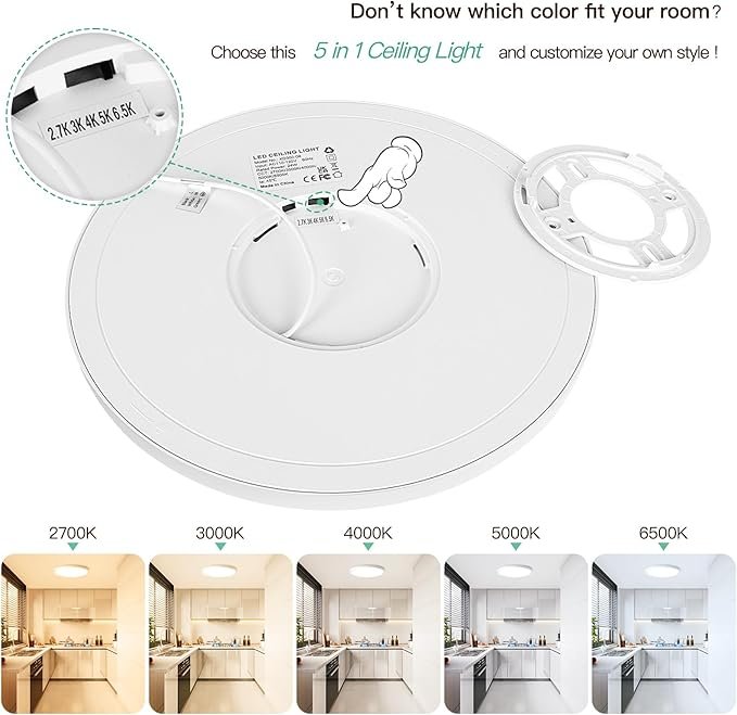 12 Inch Dimmable LED Flush Mount Ceiling Lights 4Pack - Image 4