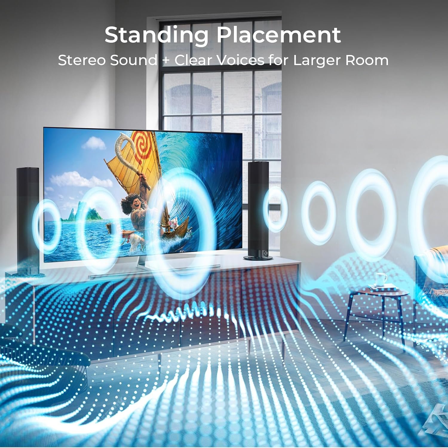 Detachable Soundbar for TV with Bluetooth ARC and Equalizer Modes - Image 2