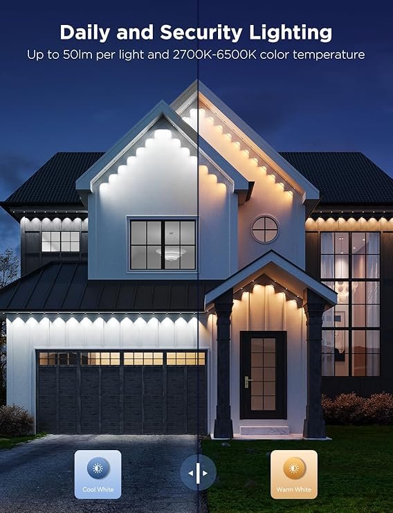 200ft RGBIC Outdoor Lights IP67 Waterproof Smart Control - Image 3