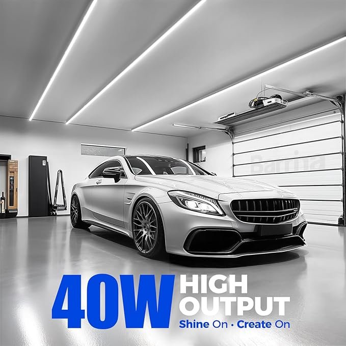 40W LED Shop Lights 4FT Daylight White High Output - Image 3