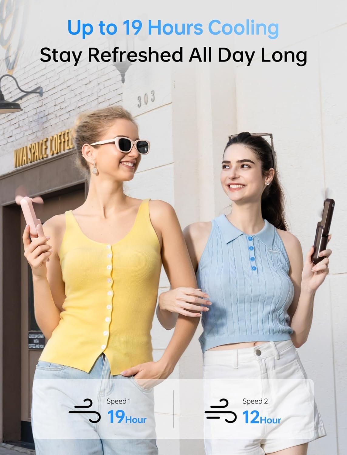 Mini Handheld Fan 3-in-1 USB Rechargeable Portable - Image 3