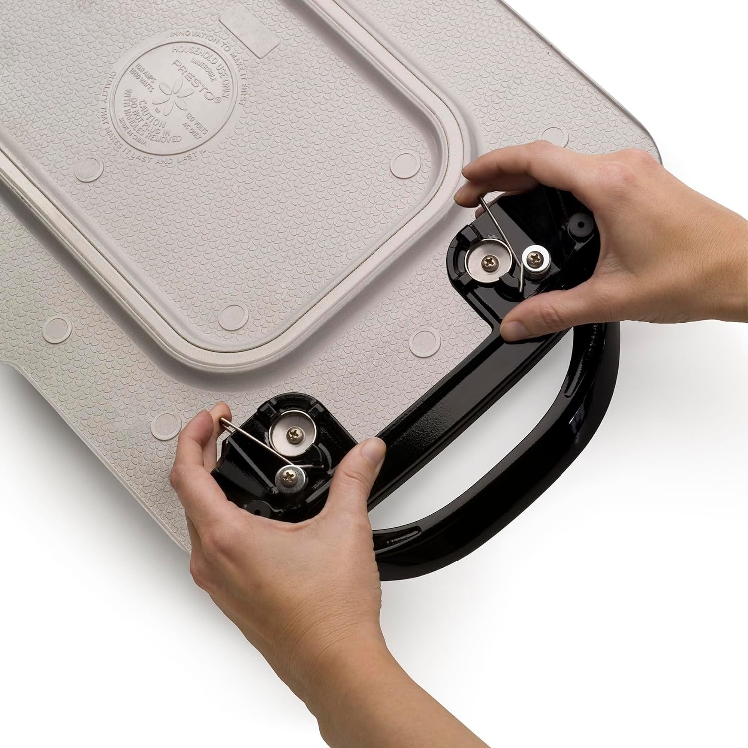 22-Inch Electric Griddle with Removable Handles, Black - Image 4