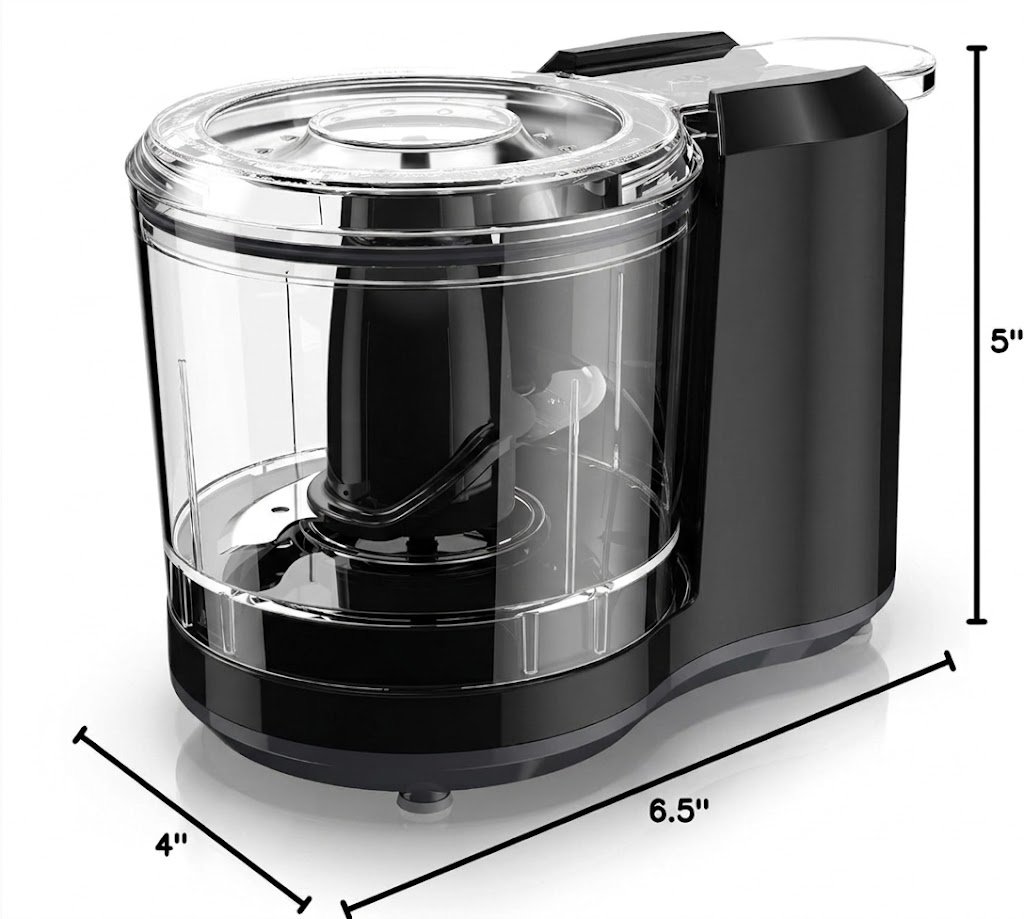1.5-Cup Electric Food Chopper with Pulse Function and Sharp Blade - Image 2