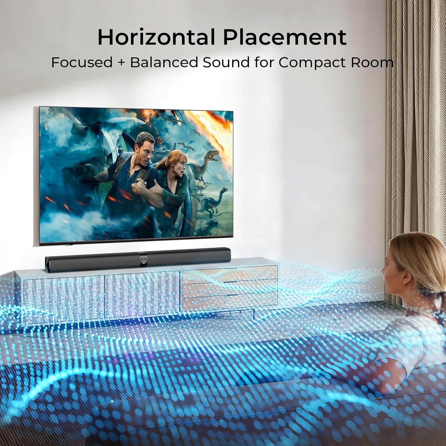 Detachable Soundbar for TV with Bluetooth ARC and Equalizer Modes - Image 3