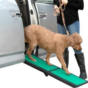 Portable Pet Ramp with Carry Handle, Non-Slip Surface for SUV