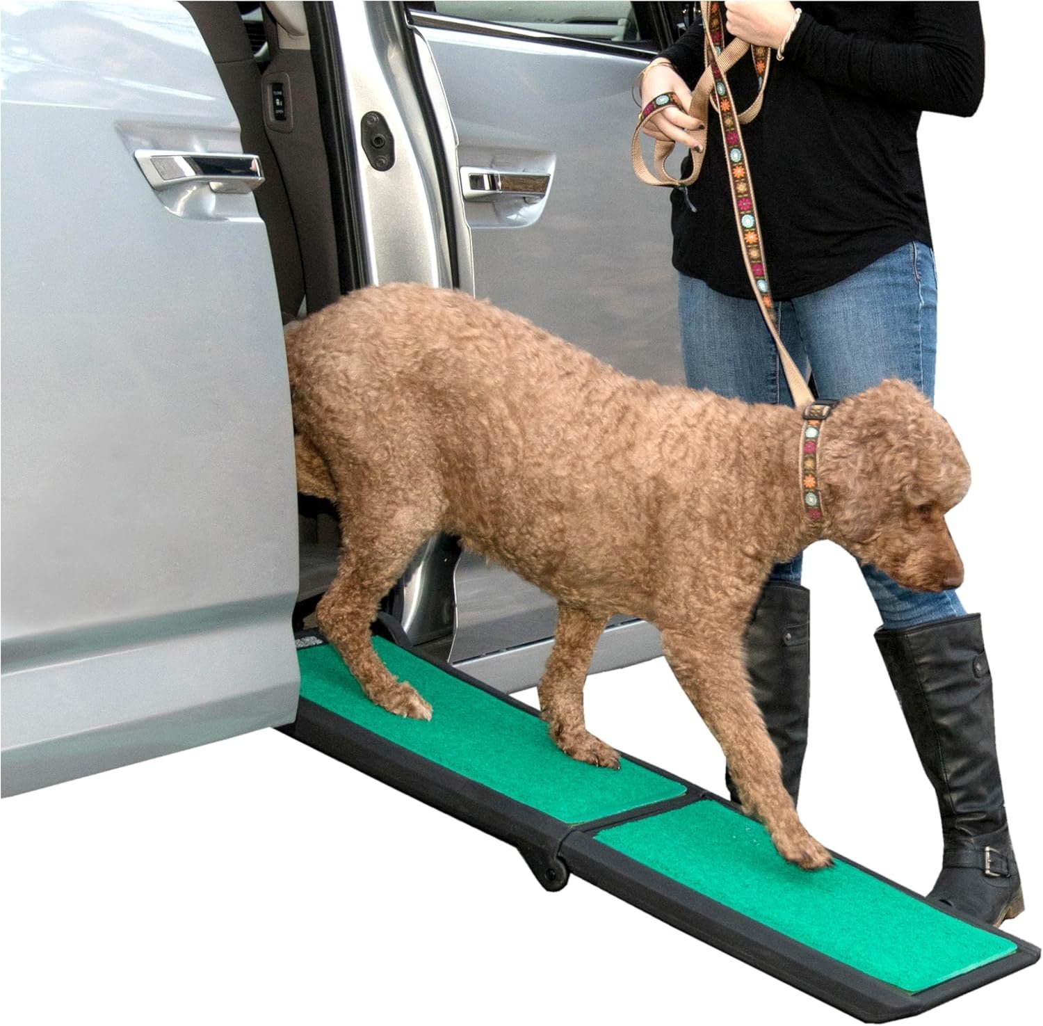 Portable Pet Ramp with Carry Handle, Non-Slip Surface for SUV