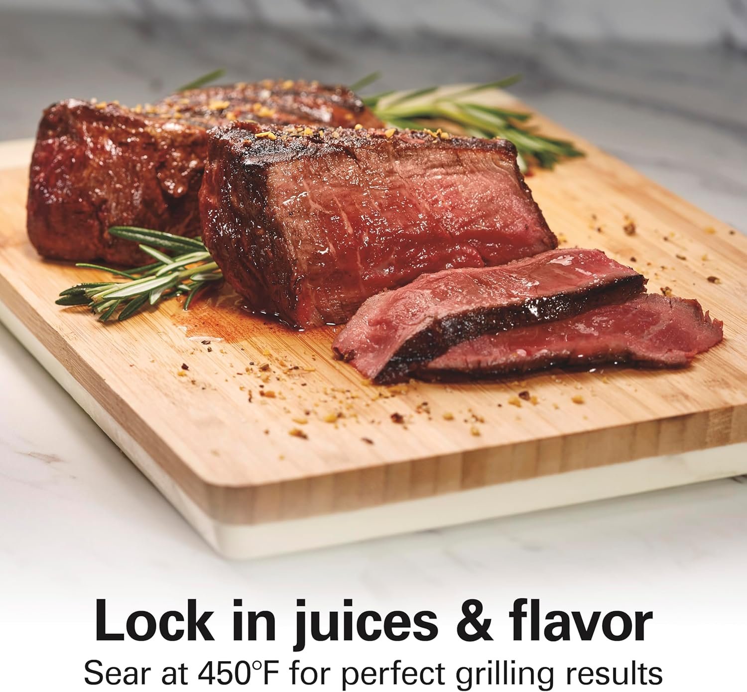 Electric Indoor Searing Grill with Adjustable Temperature and Nonstick Grate - Image 4