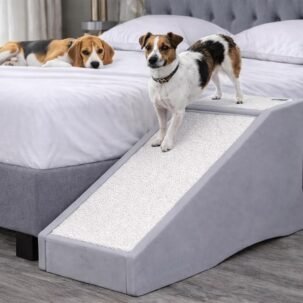 2-in-1 Pet Stramp Stair and Ramp Combo for Small Dogs