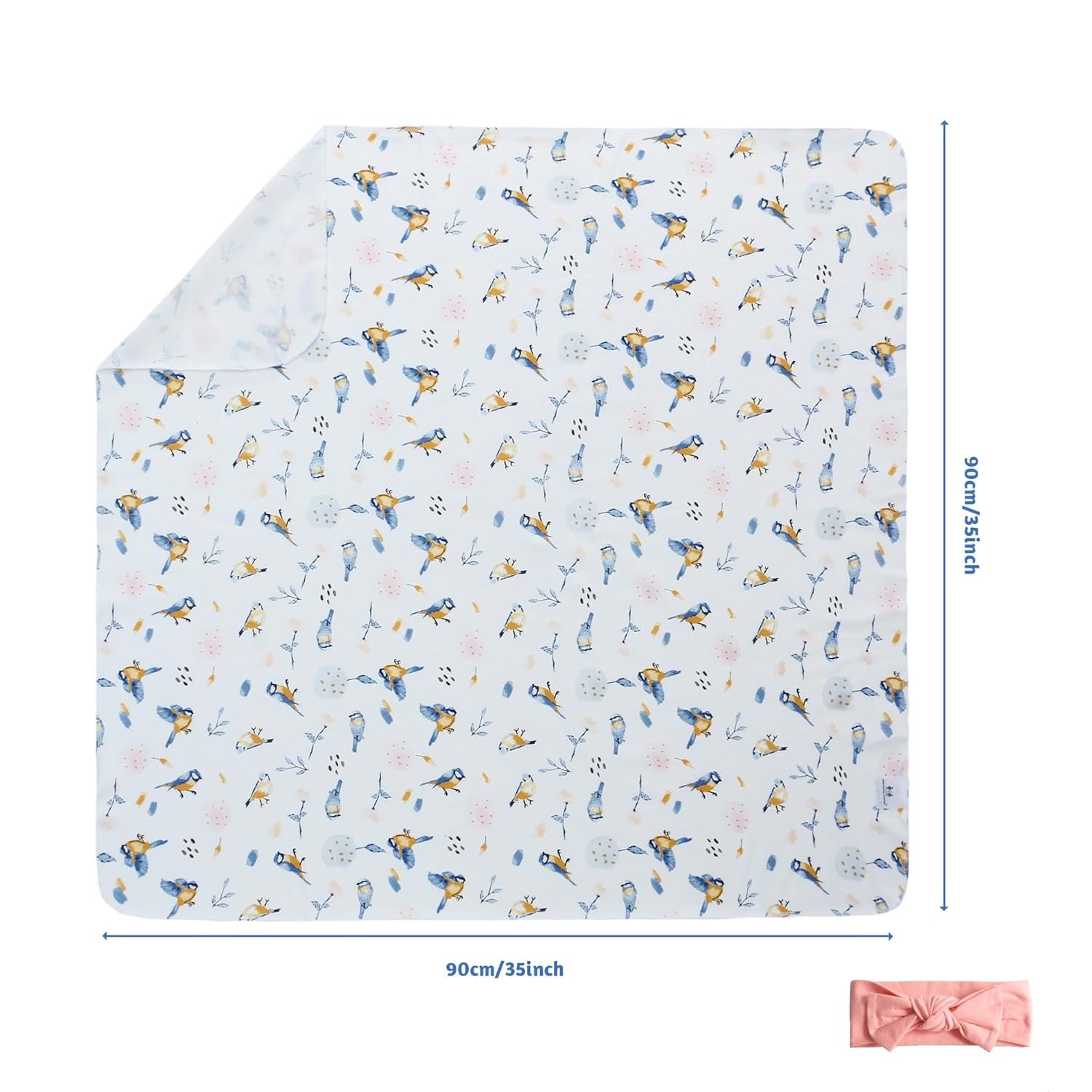 Maternity Robe and Matching Baby Swaddle Set for Labor Delivery - Image 2