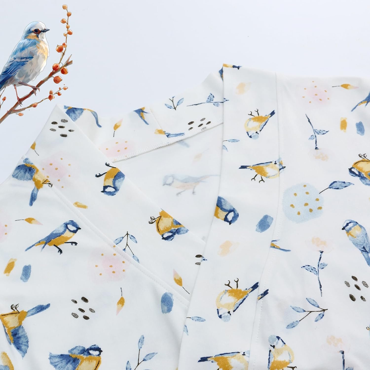 Maternity Robe and Matching Baby Swaddle Set for Labor Delivery - Image 5