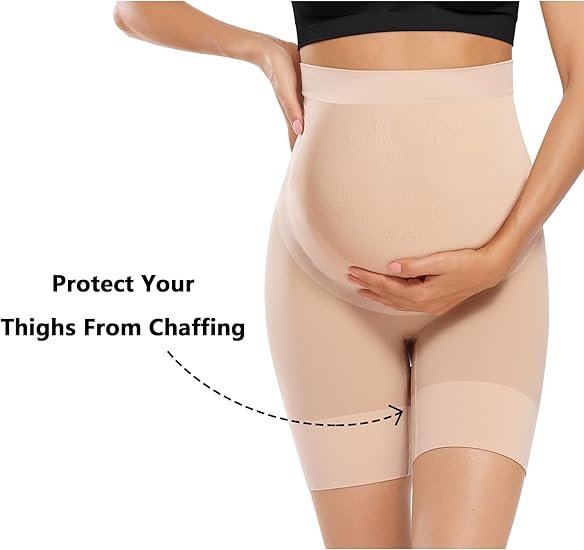 High Waisted Maternity Shapewear for Belly Support and Chafing Prevention - Image 3