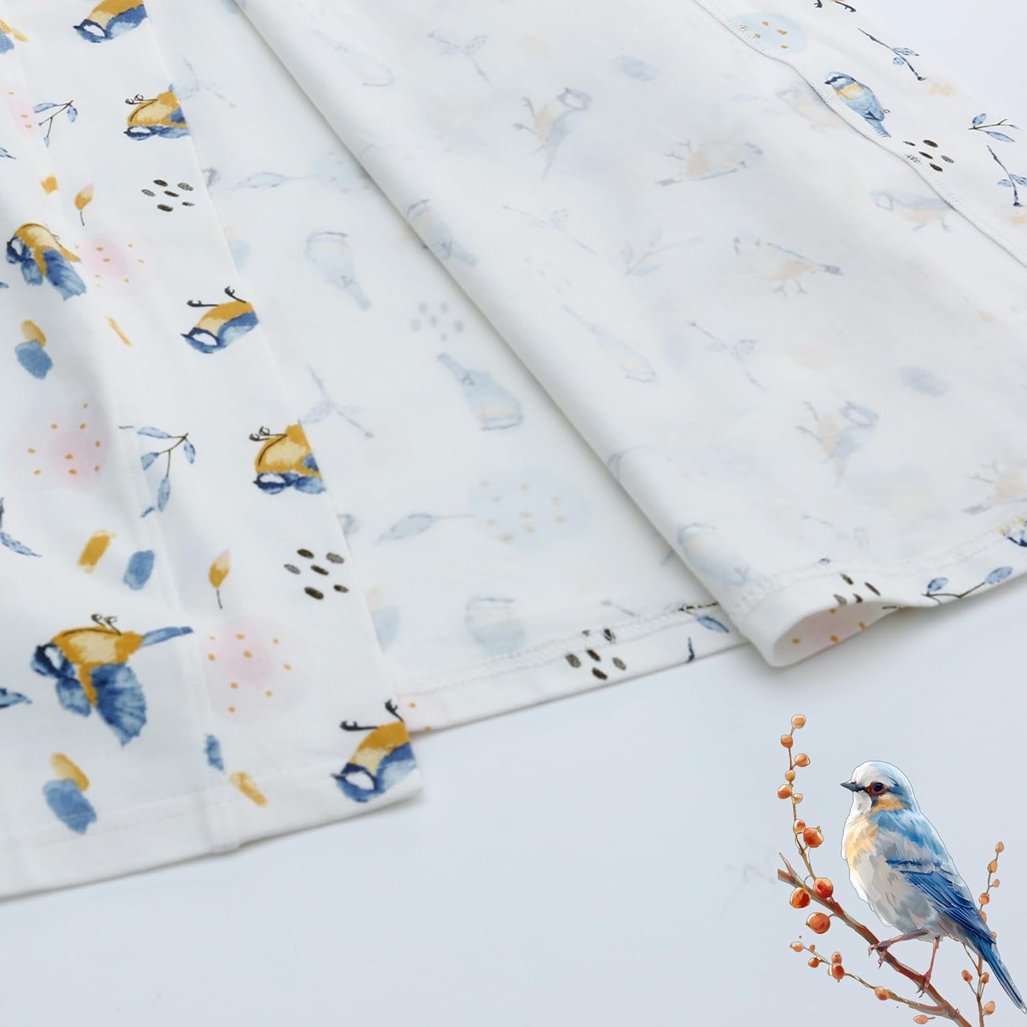 Maternity Robe and Matching Baby Swaddle Set for Labor Delivery - Image 4