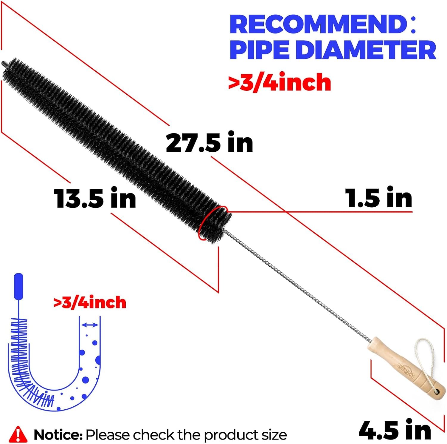 2-Pack Stainless Steel Dryer Vent Cleaner Kit and Lint Brush - Image 5