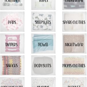 15-Pack Hospital Bag Organizing Pouches for Labor and Delivery Essentials