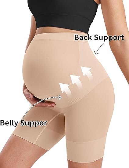 High Waisted Maternity Shapewear for Belly Support and Chafing Prevention - Image 4
