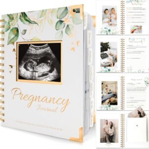 Hardcover Pregnancy Journal and Memory Book for First Time Moms