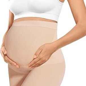 High Waisted Maternity Shapewear for Belly Support and Chafing Prevention