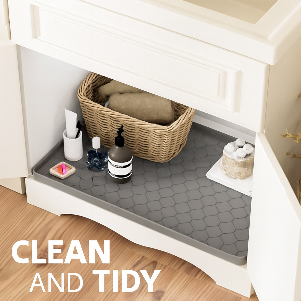 Waterproof Silicone Under Sink Mat for Kitchen Cabinets and Bathrooms - Image 3