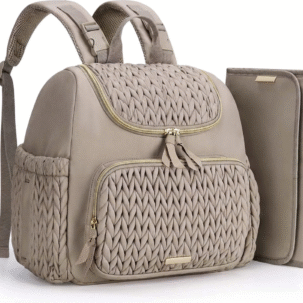 Small Diaper Bag Backpack with Insulated Pockets and Changing Pad